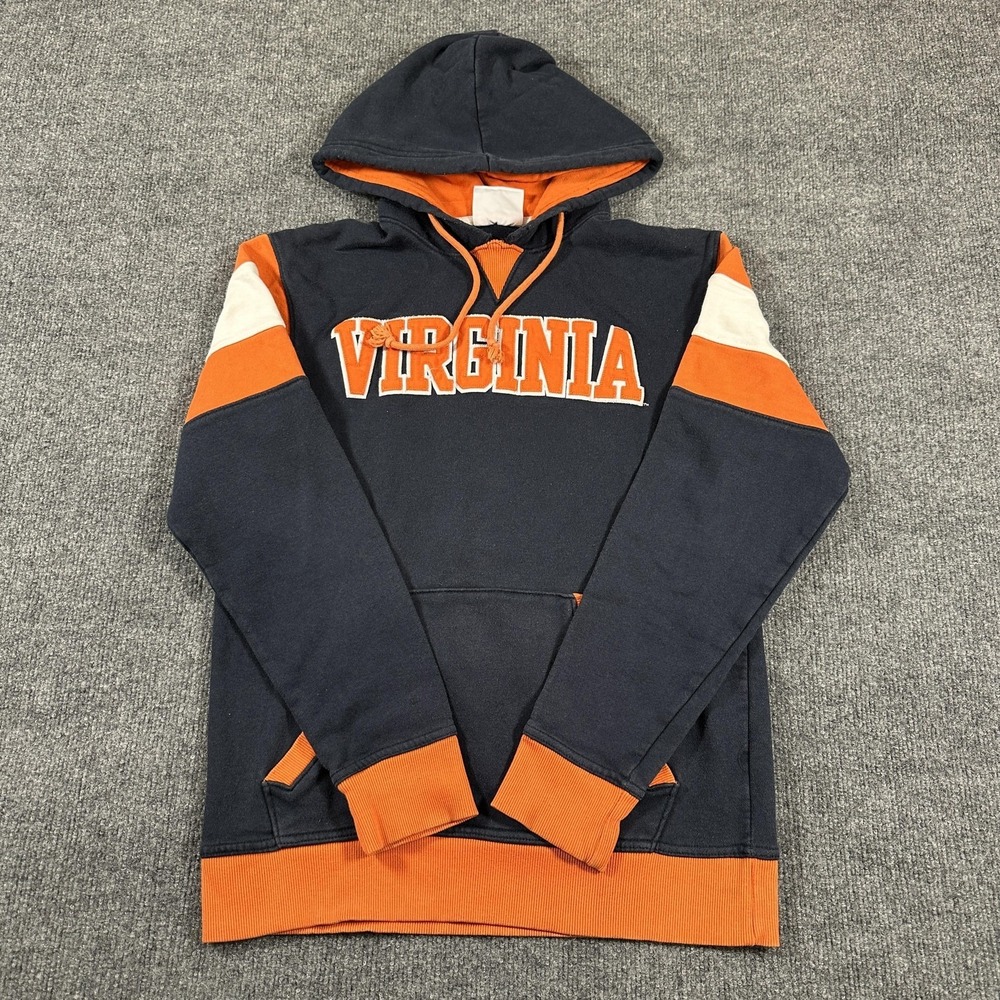 Virginia Cavaliers Sweatshirt Mens Small Blue NCAA Basketball Champion Hoodie‎